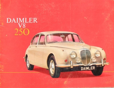 Jaguar Daimler 250 V8 Modellprogramm 1967 Automobilprospekt (0559)